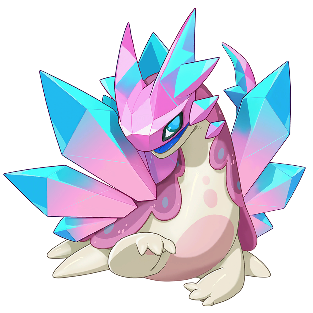 Crystal Snail (Watermelon Tourmaline Form)